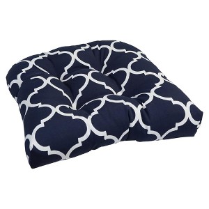 Blazing Needles, 19-inch U-Shaped Spun Polyester Outdoor Tufted Dining Chair Cushion - 1 of 1