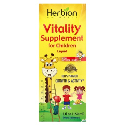Herbion Naturals Vitality Supplement For Children, With Natural Honey, 5 fl oz (150 ml)