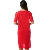Just Love Womens Nightgown - Short Sleeve Henley Oversized Sleepwear Gown - 2 of 2