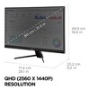 ViewSonic VX3267U-2K 32 Inch 1440p IPS Monitor with 65W USB C, HDR10 Content Support, Ultra-Thin Bezels, Eye Care, HDMI, and DP Input - 4 of 4