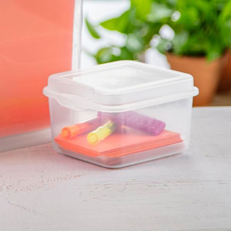 Sterilite Modular Plastic FlipTop Hinged Storage Box Container with Latching Lid for Home, Office, Workspace, and Classroom Organization, 5 of 8