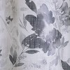 Habitat 100% Polyester Nora Faux Linen Floral Sheer Grommet Curtain Panel 52" x 84" in Steel Blue - 4 of 4