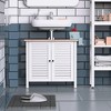 Homcom Under-sink Storage Cabinet With Double Layers Bathroom Cabinet ...