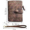 BEAFUP Womens Bifold Wallets,RFID Blocking Leather Wallet with 15 Card Slots and ID Window & Zipper Coin Purse for Daily Use,Commuting - 3 of 4