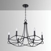 Capital Lighting Sonnet 6 - Light Chandelier in  Matte Black - 2 of 4