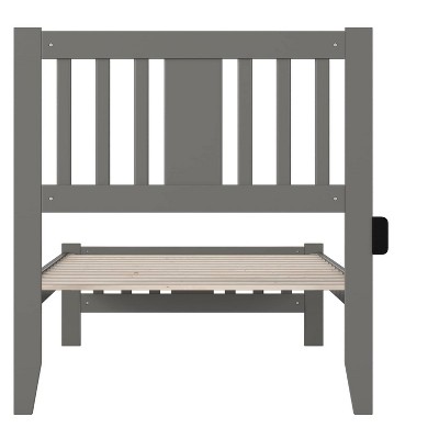 Tahoe Twin Wood Frame Platform Bed with Headboard