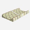 Bacati - Mod Dots/Stripes Green/yellow/choco Dots changing pad cover - 2 of 4