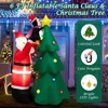 Tangkula 6 FT Inflatable Christmas Tree with Santa Claus & Penguin Blow Up Christmas Decoration with Built-in LED Lights - 4 of 4