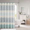 Gracie Mills Singleton Lace Trimmed Paisley Cotton Shower Curtain - 3 of 4