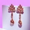 SOHI Women's Gold Dazzling Drop Earrings - 2 of 3
