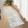 Washable Area Rug Modern Abstract Non Slip Rugs Foldable Low Pile Contemporary Indoor Carpet for Bedroom Office Kids Room Guest Room Study Room - 3 of 4