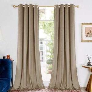Deconovo Recycled Curtains Blackout Drapes 2 Panels - 1 of 4