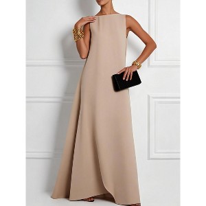 formal elegant beige dress Doren Dress - Champagne