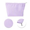 Unique Bargains Seersucker Stripes Makeup Bag 1 Pc - 4 of 4