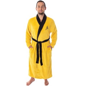 Star Trek The Original Series Adult Costume Fleece Plush Robe Bathrobe - 1 of 4
