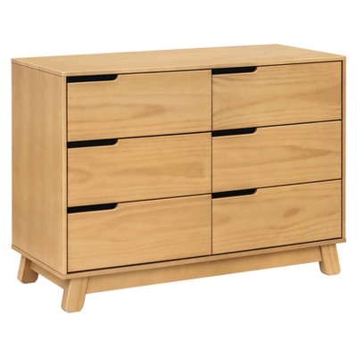 Image of Babyletto Hudson 6-Drawer Assembled Double Dresser - Honey