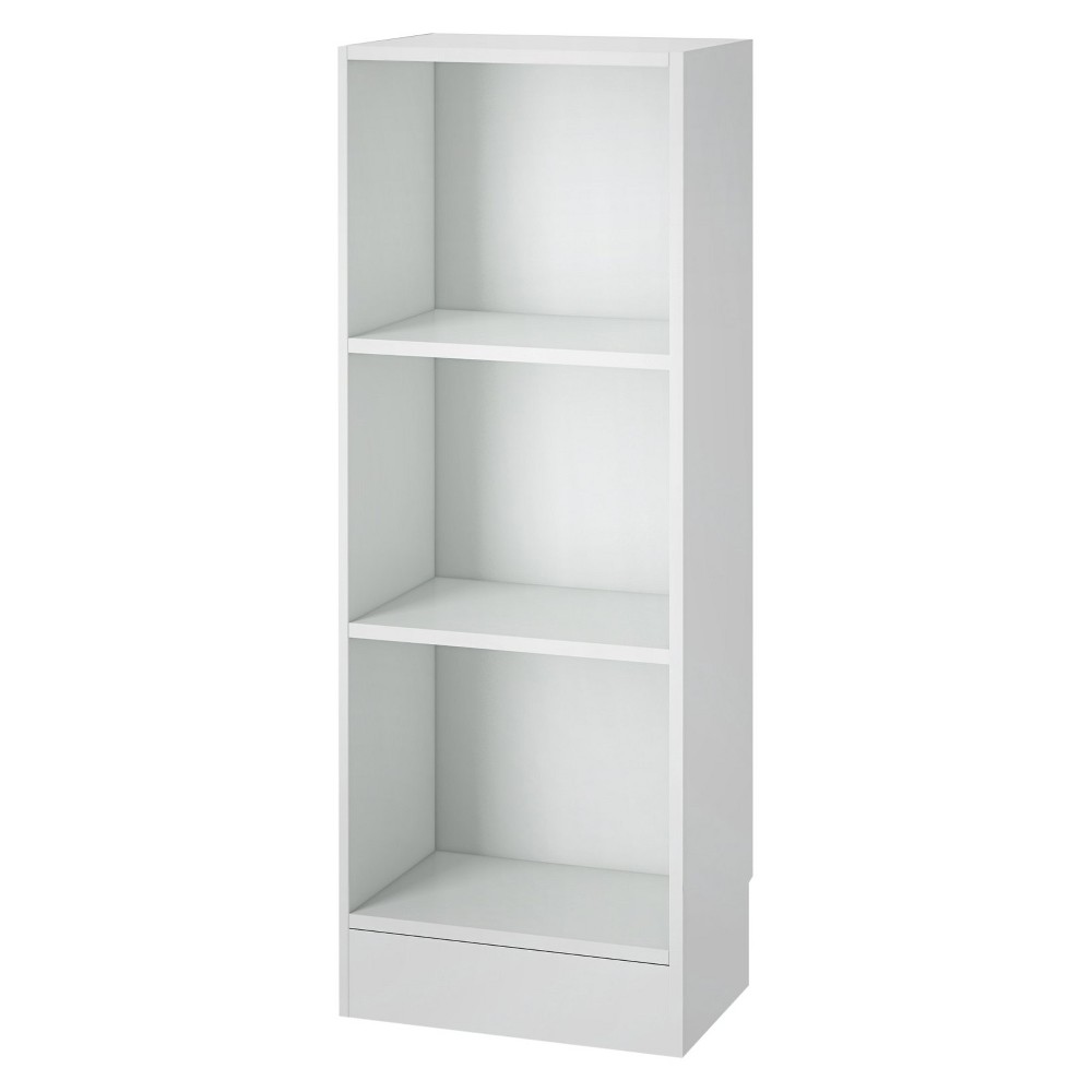 UPC 840268100421 product image for Bookcase: 3 Shelf Element Narrow Bookcase-White, White | upcitemdb.com