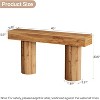Tribesigns Farmhouse Console Table, 63-Inch Long Wooden Entryway Table Behind The Couch - 3 of 4