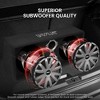 Pyle Dual Subwoofer Box System with LED Lighting - 500W, Rear Vented Design - PLBS102LE - 3 of 4