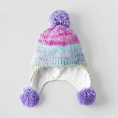 Girls' Rainbow Hat - Cat & Jack™ Purple