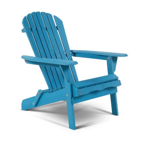 Oceanic Adirondack Chair Sky Blue W, Troy Blue Resin Adirondack Chair