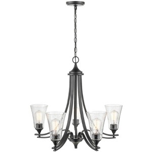Millennium Lighting Natalie 5 - Light Chandelier in  Matte Black - 1 of 4