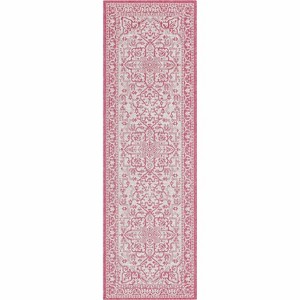 Well Woven Indoor OutdoorCelesine Fuchsia Persian Medallion Area Rug - 1 of 4