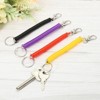 Unique Bargains Spiral Retractable Spring Coil Keychain for Bags Wallet Decoration 4 Pcs - 4 of 4