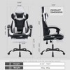 Kumasinova Versatile 360°Swivel Gaming Chair Adjustable Office Chair with Wheel,Reclining Back&Footrest,Ergonomics Video Game Chairs, 300lbs Max - 3 of 4