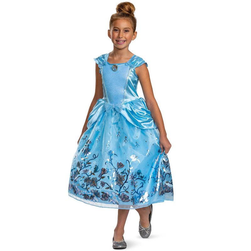 Disney Princess Cinderella Deluxe Girls' Costume, 1 of 3