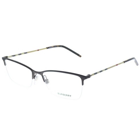 Burberry Be 1278 1012 Unisex Semi rimless Eyeglasses Matte Brown