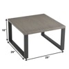 Gymojoy Patio Coffee Table - Metal Steel Outdoor Table - 2 of 4