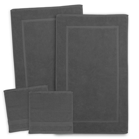 Hearth & Harbor Bath Mat Towels, 100% Ring Spun Cotton Luxury Bathroom ...
