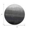 Gray And Silver Ombre Washable Indoor Outdoor Area Rug - 3 of 4