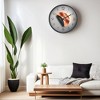 Unique Bargains Modern Plastic Exquisite Battery Powered Silent Wall Clock 12 x 12 x 1.6 Inches - 3 of 4