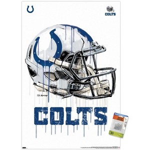 Trends International NFL Indianapolis Colts - Drip Helmet 20 Unframed Wall Poster Prints - 1 of 4