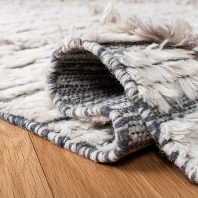 Ivory Hand-Knotted Wool 6' x 9' Area Rug