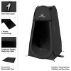 Leisure Sports Portable Pop-Up Privacy Pod - Collapsible Outdoor Shelter for Beach and Camping with Carry Bag - Black - 3 of 4