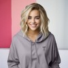 Dalix Espresso Martini Embroidered Hoodie Fleece Long Sleeve Cropped Sweatshirt Pullover Womens - 4 of 4