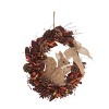 Transpac Natural Fiber 22.83 in. Multicolor Harvest Squirrel Wreath - 2 of 4