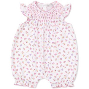 Girl Seashell Magic Short Smocked Playsuit - kissy kissy - 1 of 2