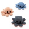 Ruvalino Baby and Toddler Learning Toys Handmade Small Octopus Plush Toy for Teething Relief, Peach, 9"*3.5"*1" - 3 of 4