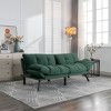 PAGED Convertible Folding Sofa Modern Sofa Bed with Adjustable Armrest and Backrest for Living Room, Apartment - 2 of 4