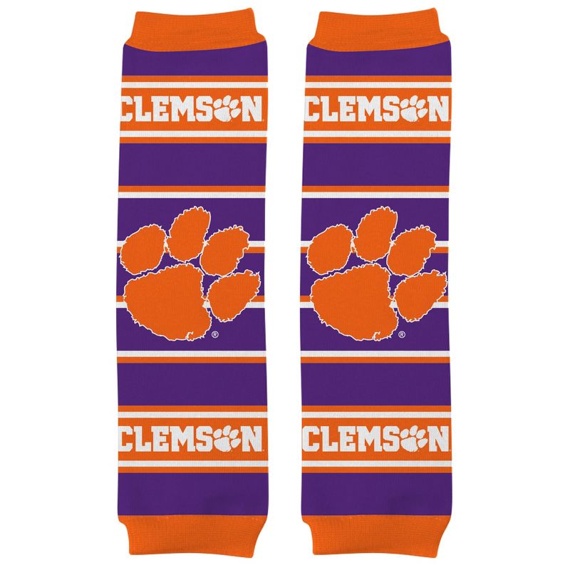 Baby Fanatic Officially Licensed Toddler & Baby Unisex Crawler Leg Warmers - NCAA Clemson Tigers, 1 of 3