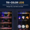 Newair 24" Dual Zone Wine and Beverage Refrigerator, 20 Bottle & 78 Can, Built-In Fridge with Lock, Tri-Color LED, Sapele Wood Shelves & Glass Racks - 3 of 4
