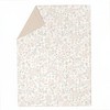 Makemake Organics GOTS Certified Organic Kids Blanket Cotton Infill Tufted - Reversible Ultra Soft - Blossom & Taupe - 3 of 4