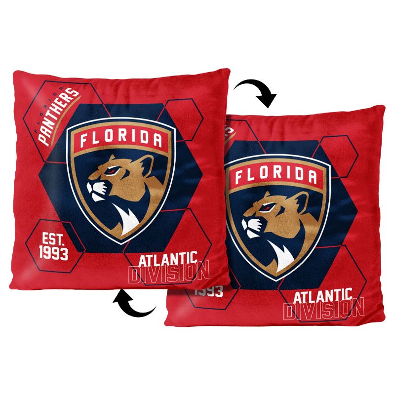 NHL Florida Panthers Connector Velvet Reverse Pillow, 3 of 4