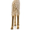 HomeRoots 23" Gold Aluminum And Faux Crystal Giraffe Tabletop Sculpture - 4 of 4