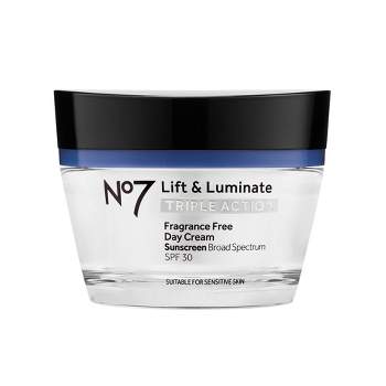 No7 Lift & Luminate Triple Action Fragrance Free Day Cream with SPF 30 - 1.69 fl oz