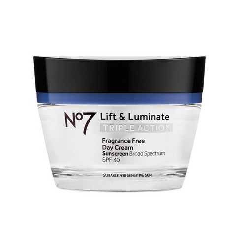 No7 Lift & Luminate Triple Action Fragrance Free Day Cream with SPF 30 - 1.69 fl oz - image 1 of 4